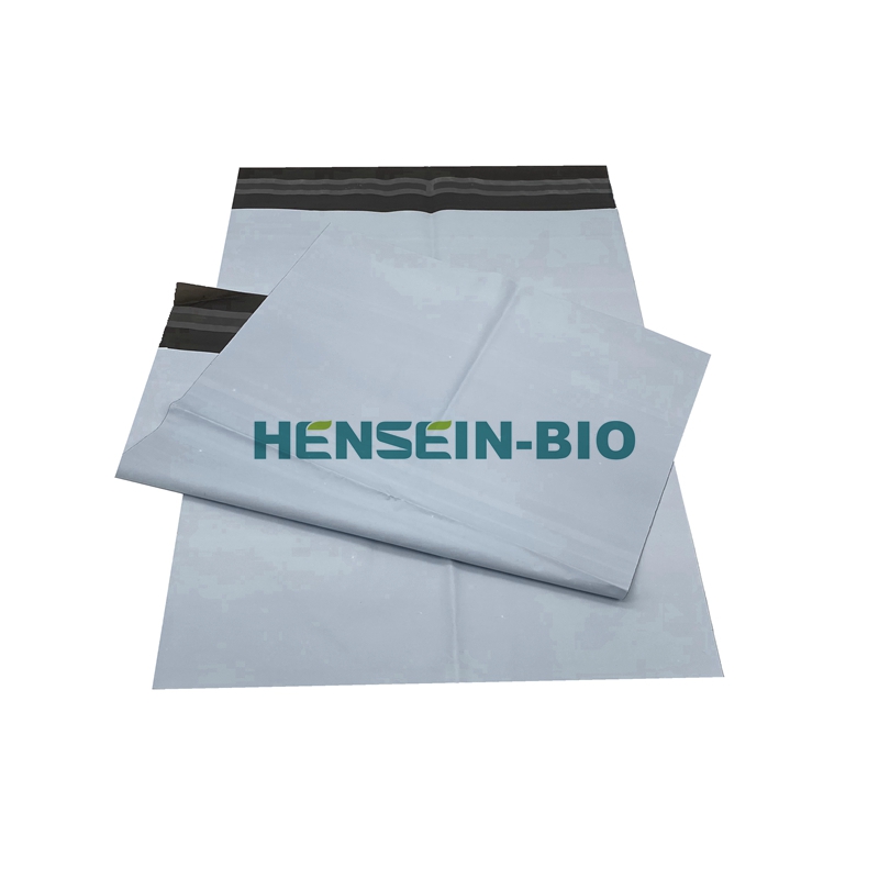 Custom transparent non plastic compostable biodegradable mailing bags with logo wholesale