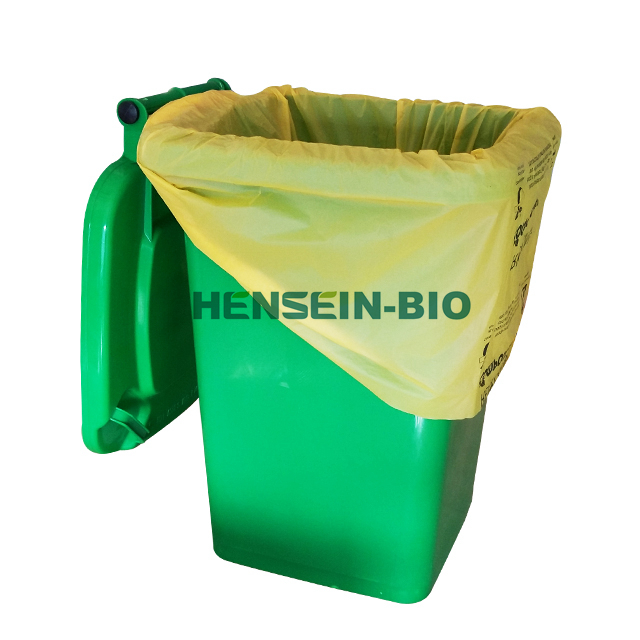 EN13432 home compostable biodegradable 6L garbage bag on roll