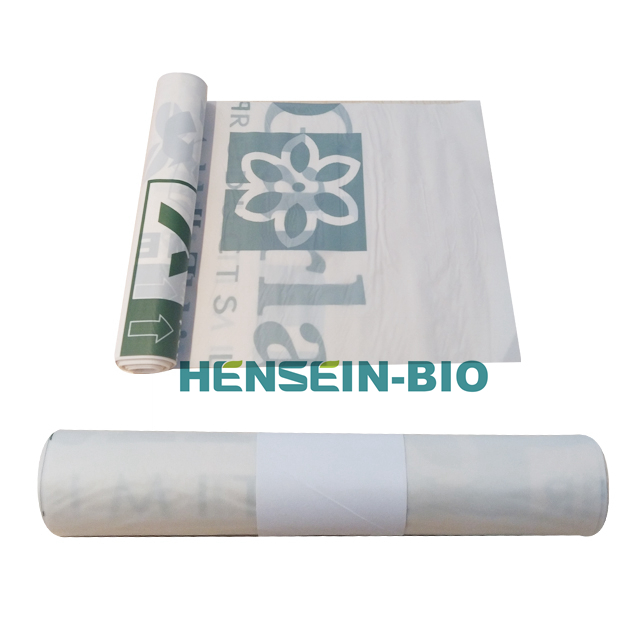 eco friendly 100% biodegradable compostable plastic garbage bag with logo